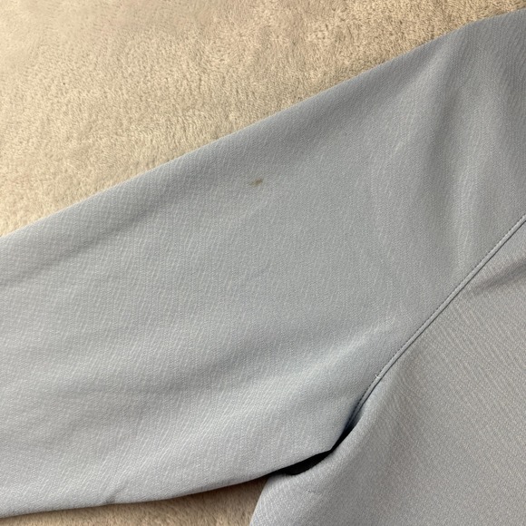 Rhone Pullover Shirt Mens Small Light Blue Snap Mock Neck Performance Athletic - Picture 6 of 15